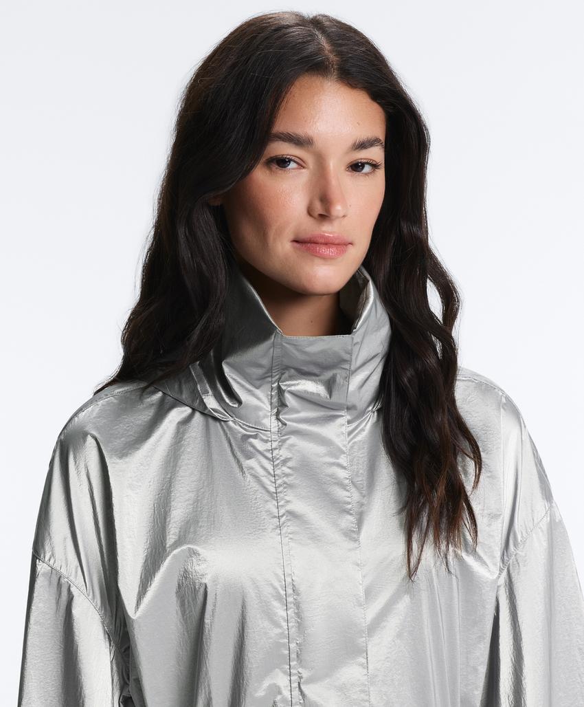 Водоотталкивающая куртка с эффектом металлик