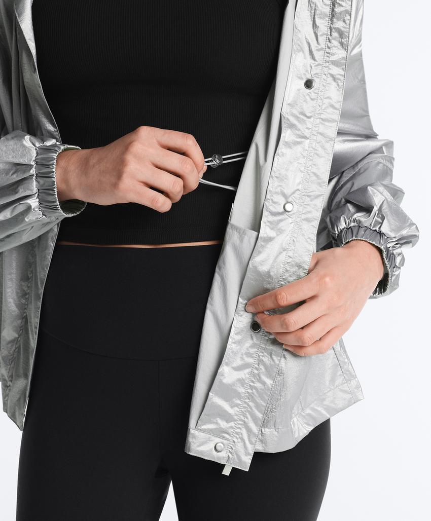 Водоотталкивающая куртка с эффектом металлик