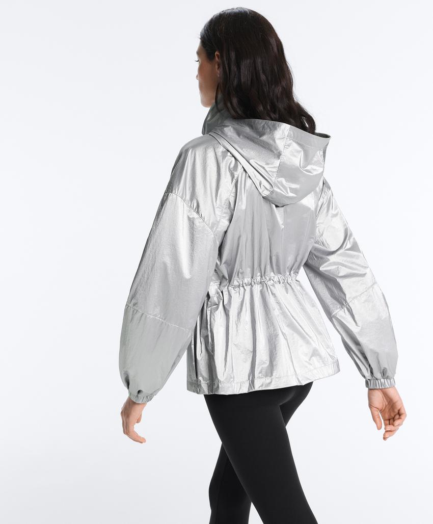 Водоотталкивающая куртка с эффектом металлик