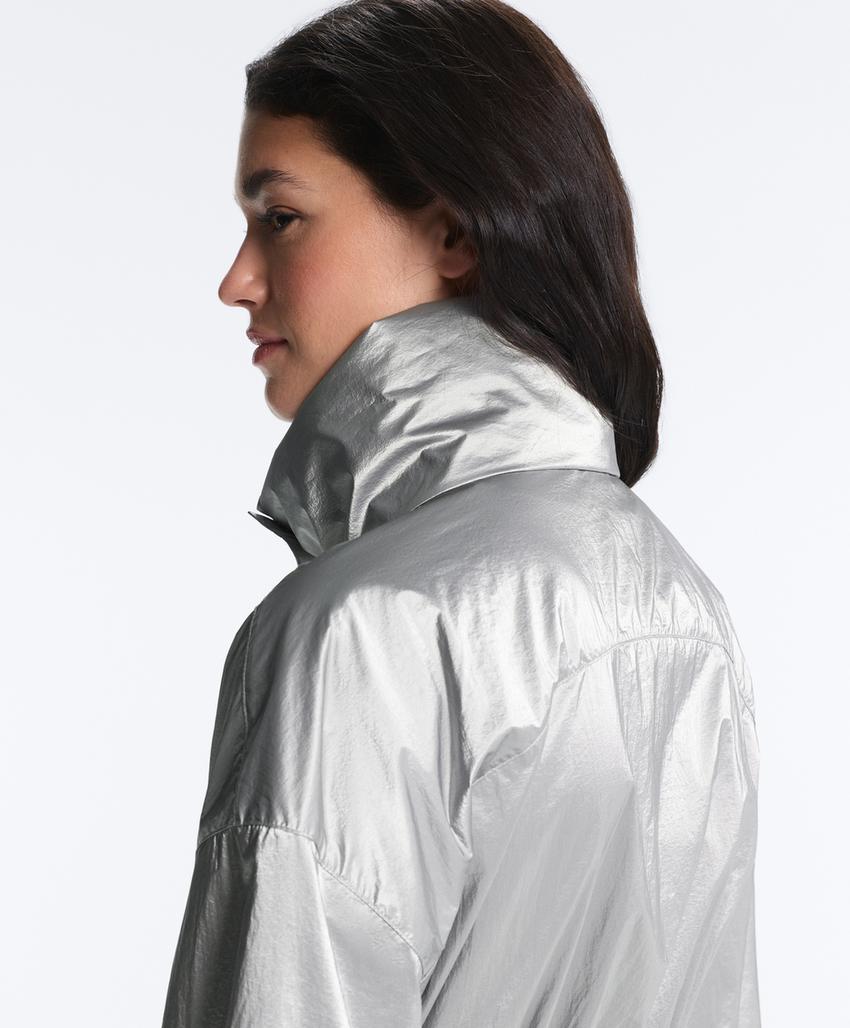 Водоотталкивающая куртка с эффектом металлик