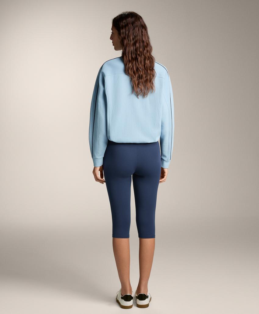 Куртка пике с боковым Piping из хлопка