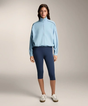 Куртка пике с боковым Piping из хлопка- Заказать в России