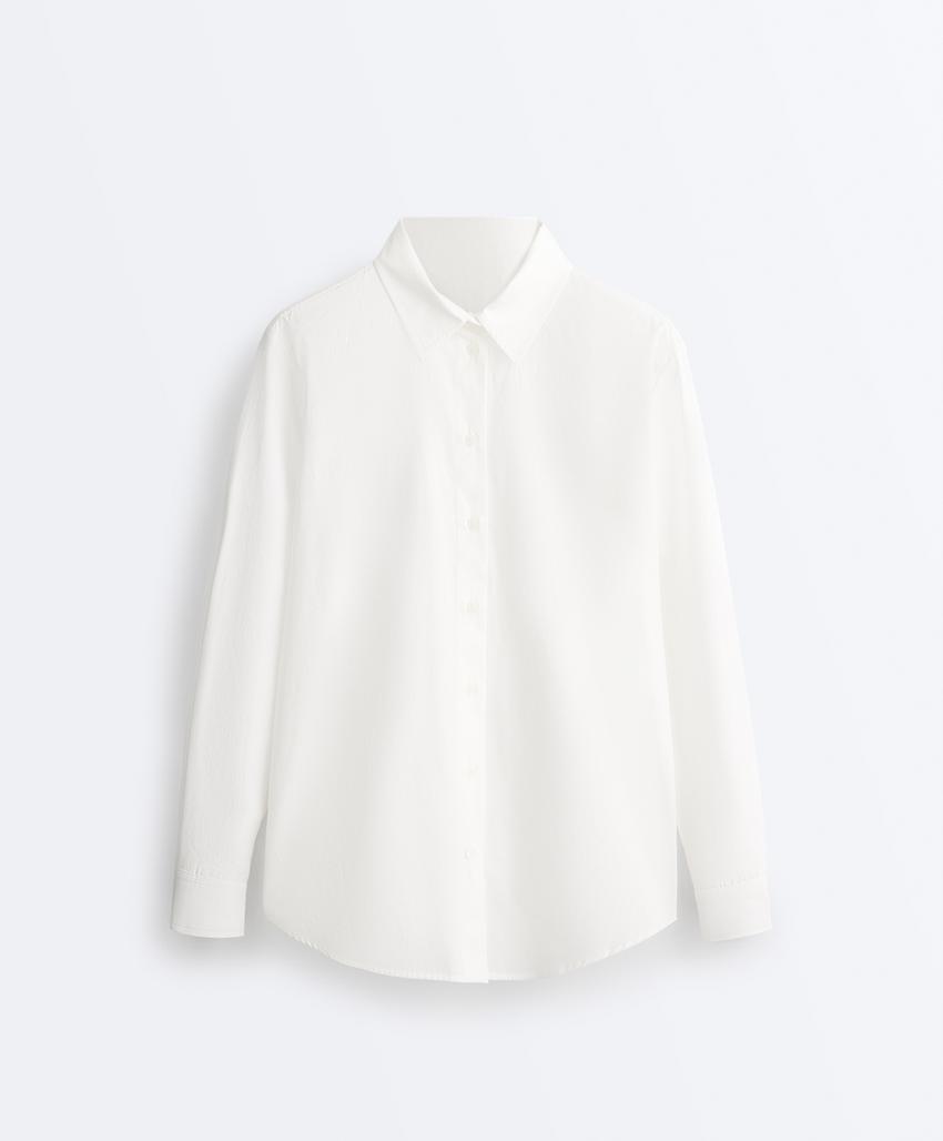 Рубашка из 100%-го хлопка с длинными рукавами