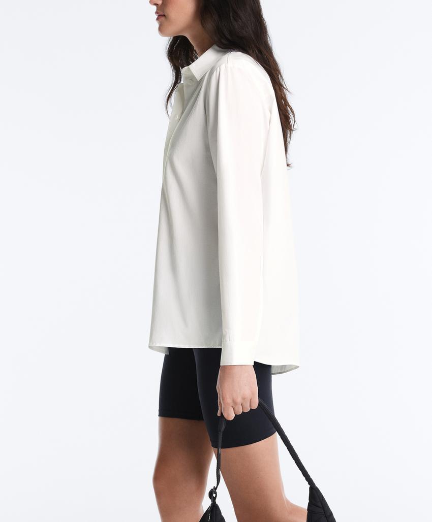 Рубашка из 100%-го хлопка с длинными рукавами