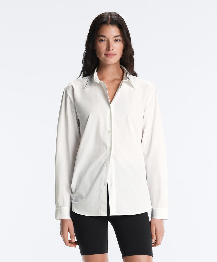 Рубашка из 100%-го хлопка с длинными рукавами