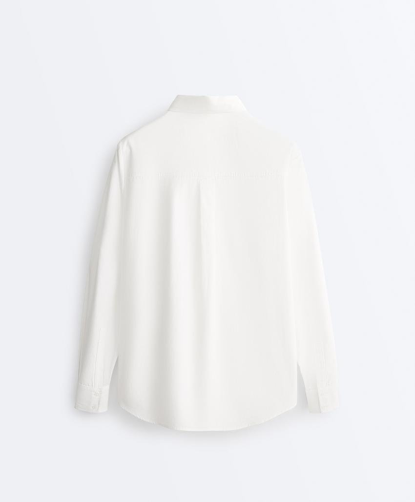 Рубашка из 100%-го хлопка с длинными рукавами