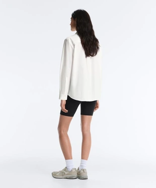 Рубашка из 100%-го хлопка с длинными рукавами- Заказать в России