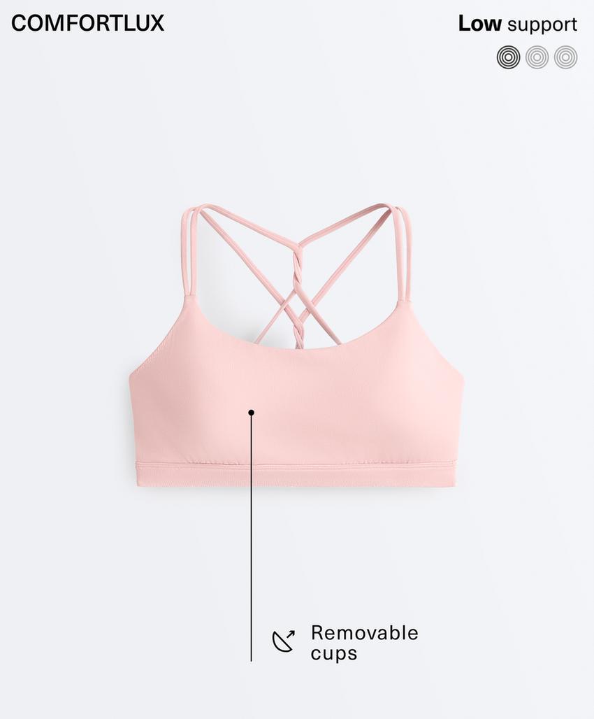 Спортивный бюстгальтер Comfortlux с перекрестными бретельками сзади