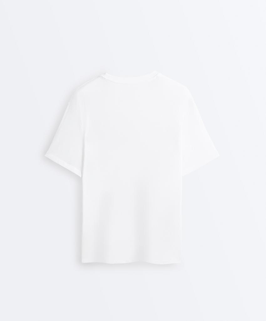 Футболка Oversize с короткими рукавами из смесового хлопка