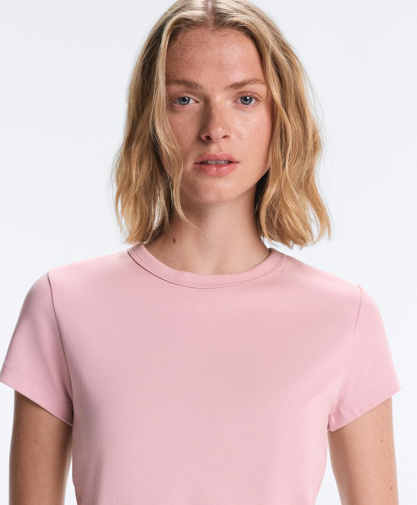 Футболка Rib Fit из смесового хлопка