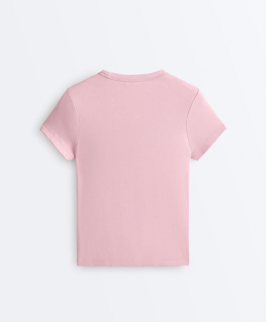 Футболка Rib Fit из смесового хлопка