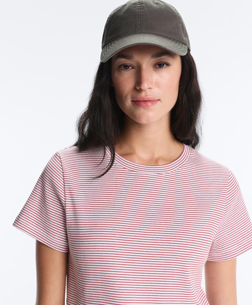 Футболка в полоску из смесового хлопка