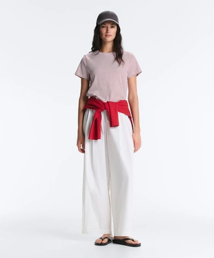 Футболка в полоску из смесового хлопка- Заказать в России