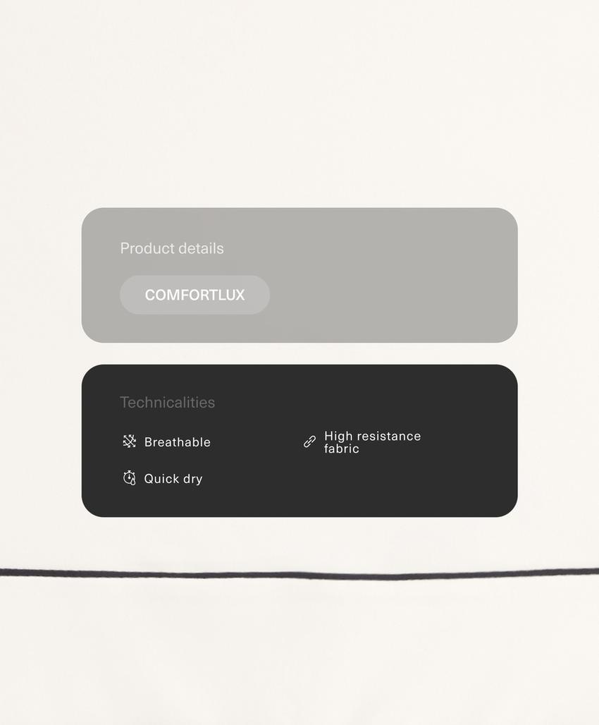 Короткий комбинезон Comfortlux Piping