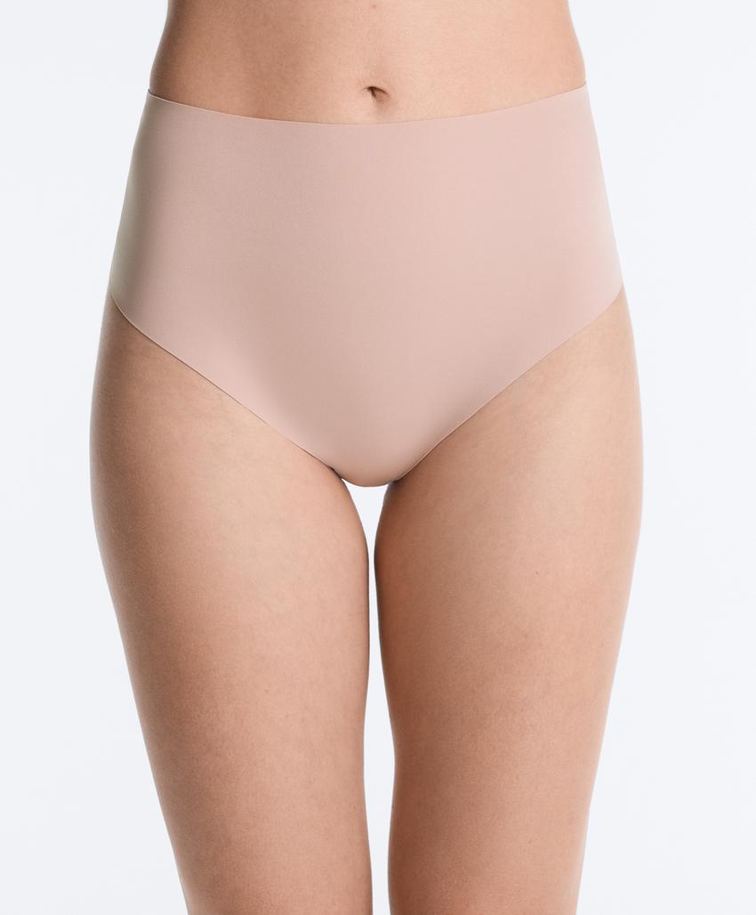 2 высоких трусов танга из смесового полиамида, Medium support