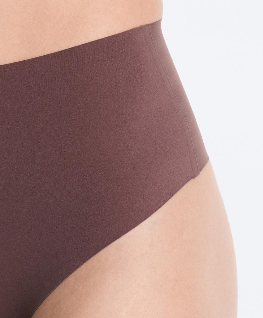 2 высоких трусов танга из смесового полиамида, Medium support