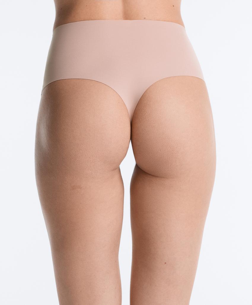 2 высоких трусов танга из смесового полиамида, Medium support