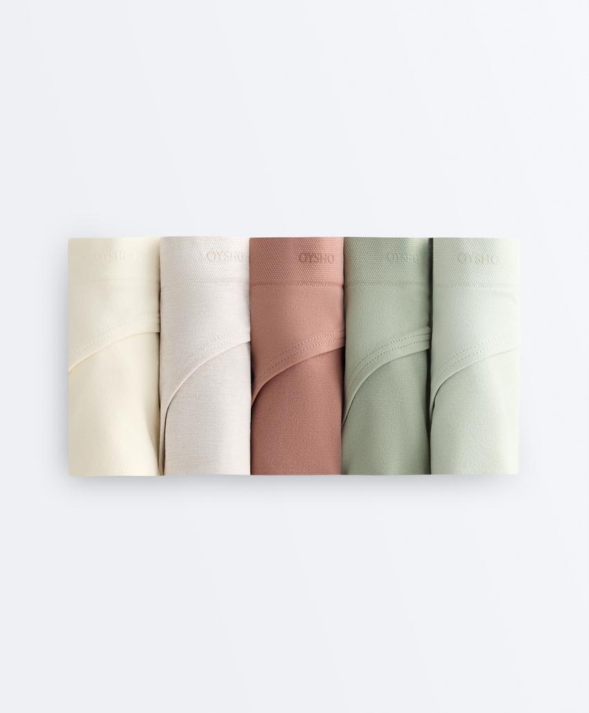 Набор из 5 бесшовных классических трусов Seamless из мягкой ткани