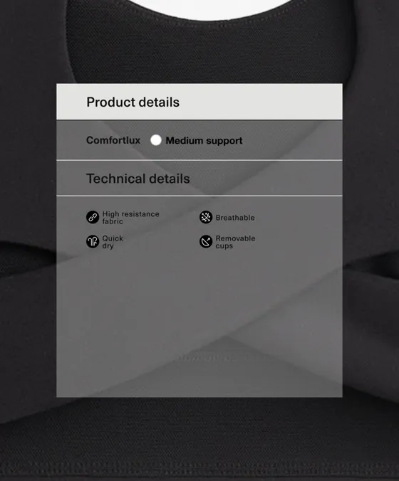 Спортивный бюстгальтер Comfortlux со средней степенью поддержки
