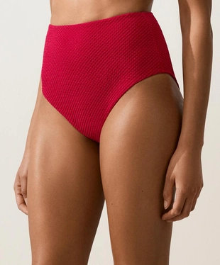 Классические высокие плавки бикини Waffle- Заказать в России