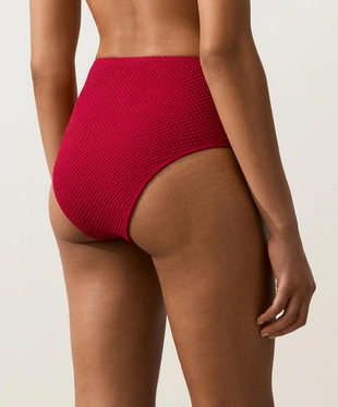 Классические высокие плавки бикини Waffle- Заказать в России