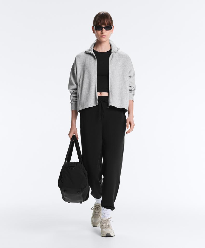 Зауженные брюки Jogger из мягкого модала в рубчик