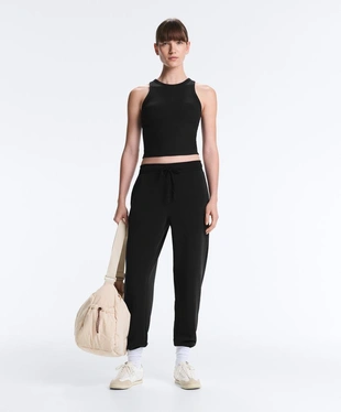 Зауженные брюки Jogger из мягкого модала в рубчик- Заказать в России