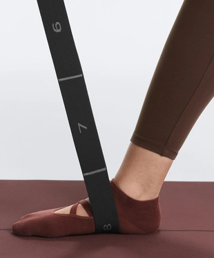 Носки для йоги и пилатеса из хлопкового смесового материала с перекрестными ремешками, 2 пары- Заказать в России