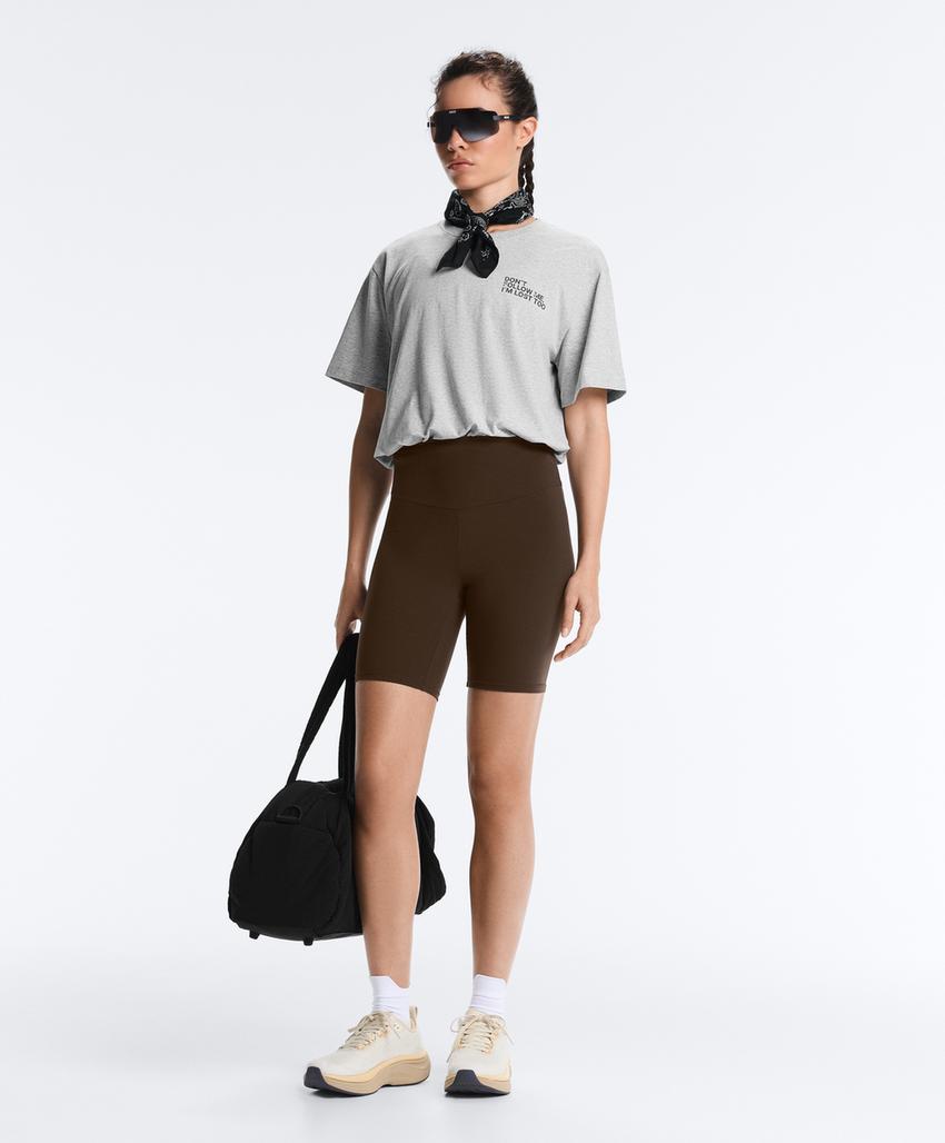 Футболка Boxy с надписью из смесового хлопка