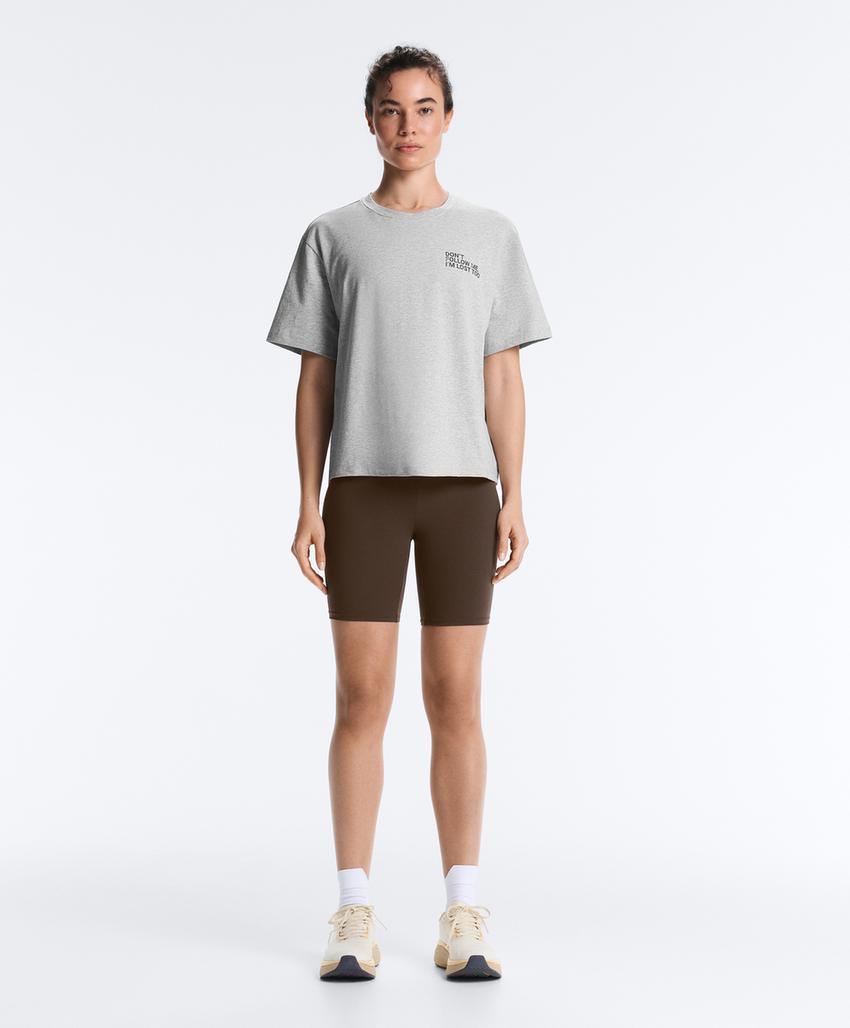 Футболка Boxy с надписью из смесового хлопка