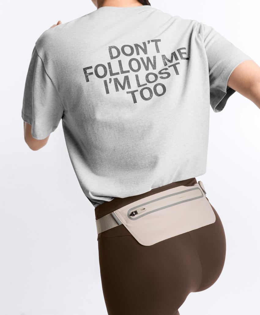 Футболка Boxy с надписью из смесового хлопка