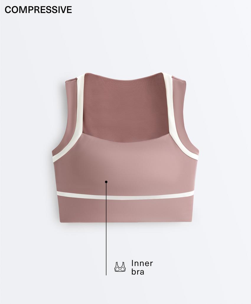 Майка - топ Compressive контраст