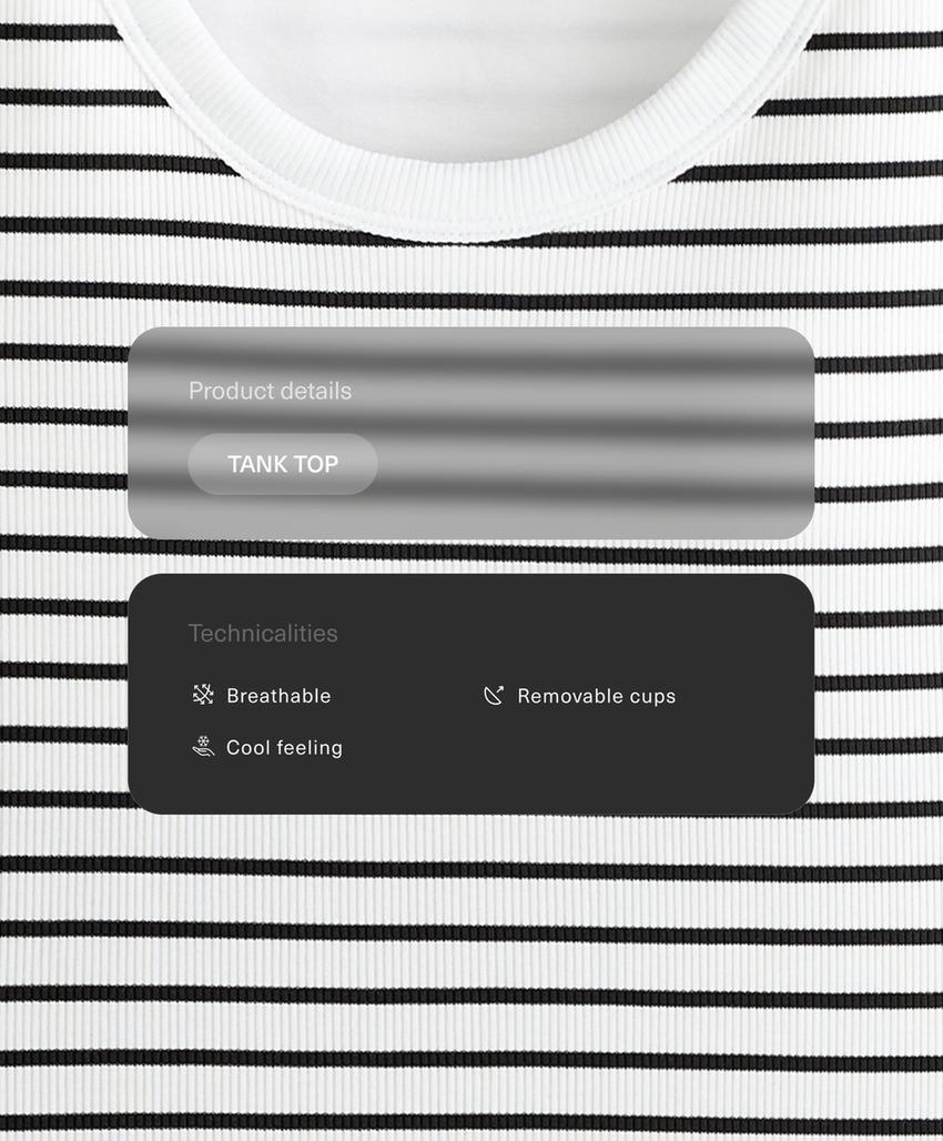 Удлиненный Майка - топ из модала в рубчик в полоску