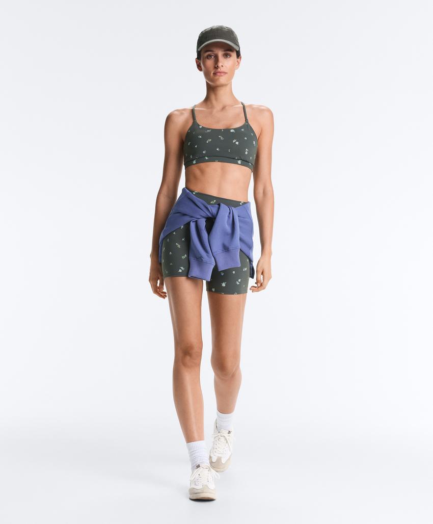 Спортивный бюстгальтер Evermove с цветочным принтом