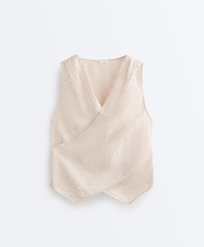 Top на запах из 100%-го льна