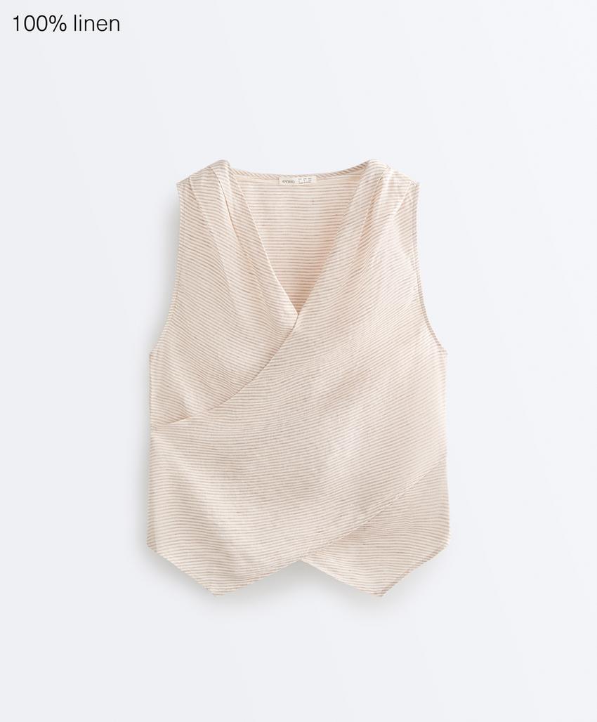 Top на запах из 100%-го льна