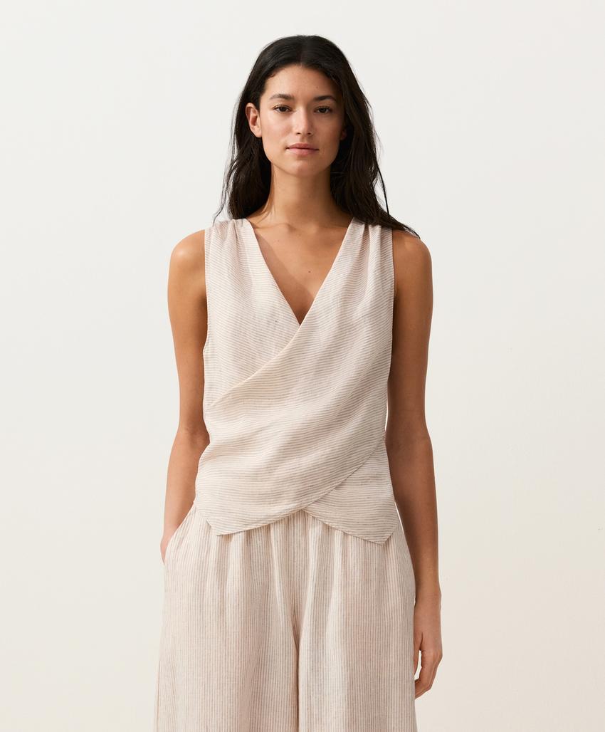 Top на запах из 100%-го льна