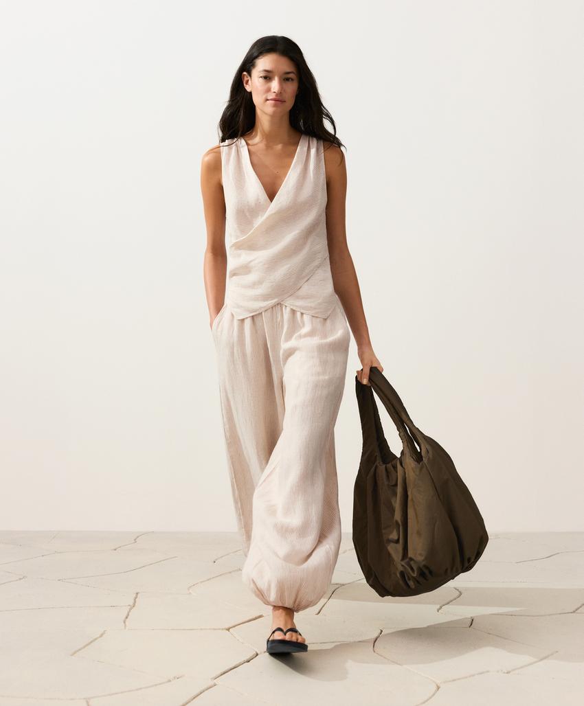 Top на запах из 100%-го льна