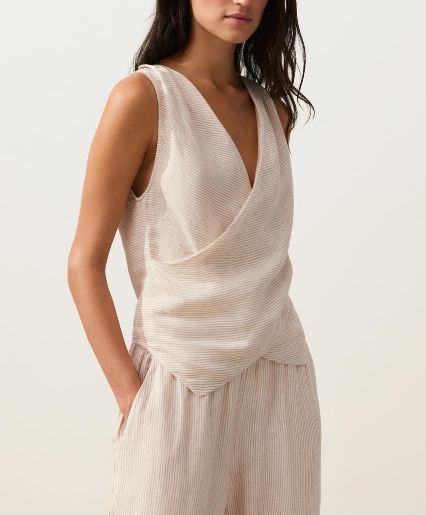 Top на запах из 100%-го льна