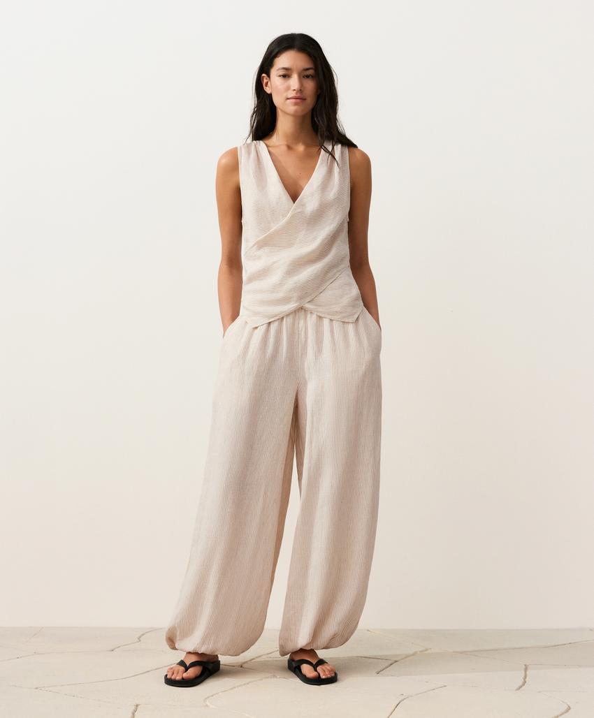 Top на запах из 100%-го льна