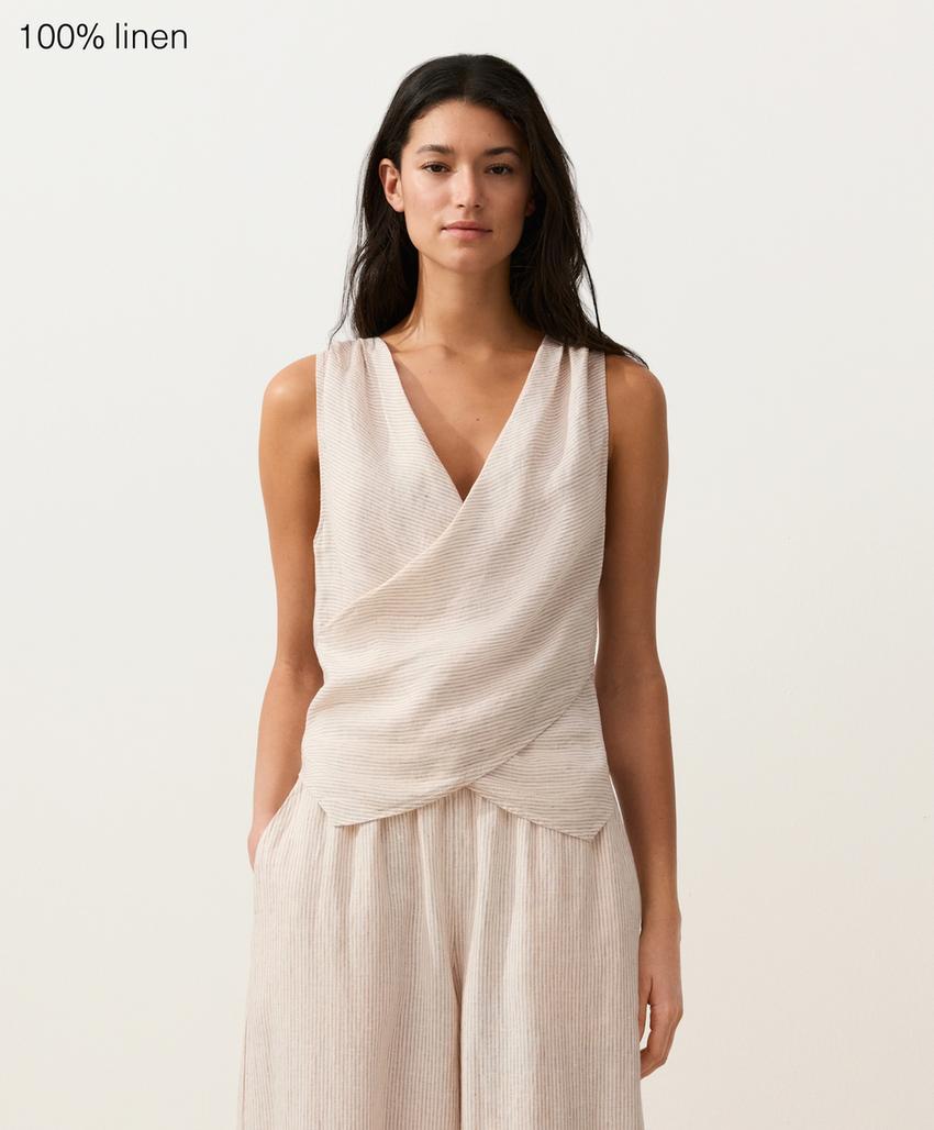 Top на запах из 100%-го льна