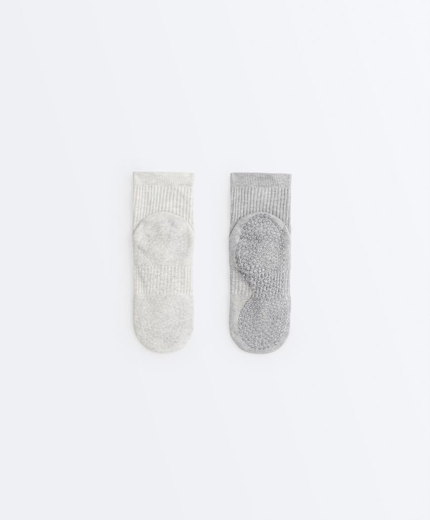 2 пары укороченных носков для йоги и пилатеса с хлопком