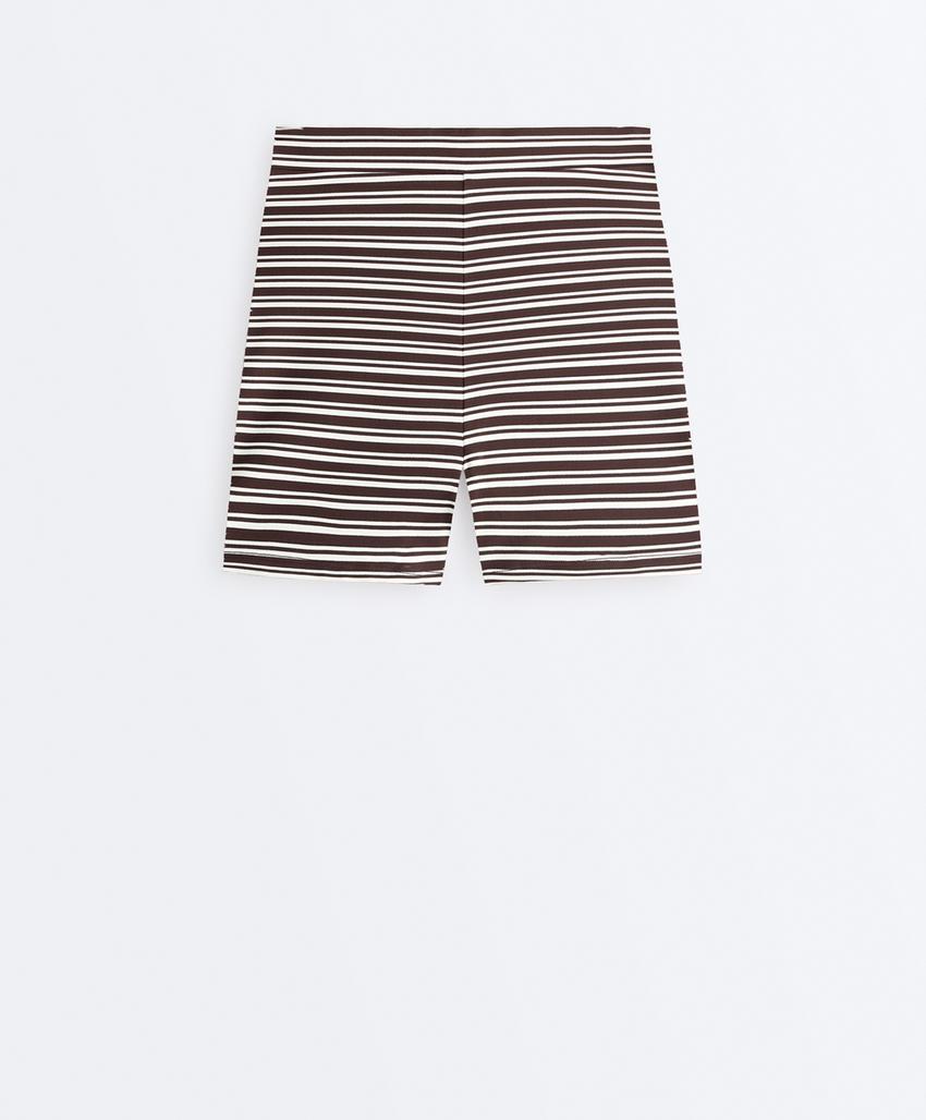 Велосипедки Hot pants Comfortlux с высокой посадкой, 5 см, в полоску