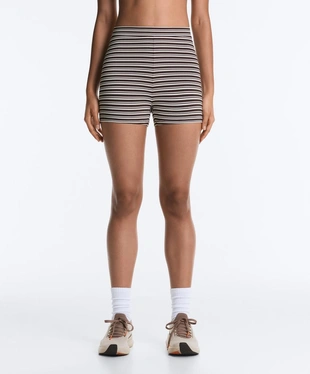 Велосипедки Hot pants Comfortlux с высокой посадкой, 5 см, в полоску- Заказать в России