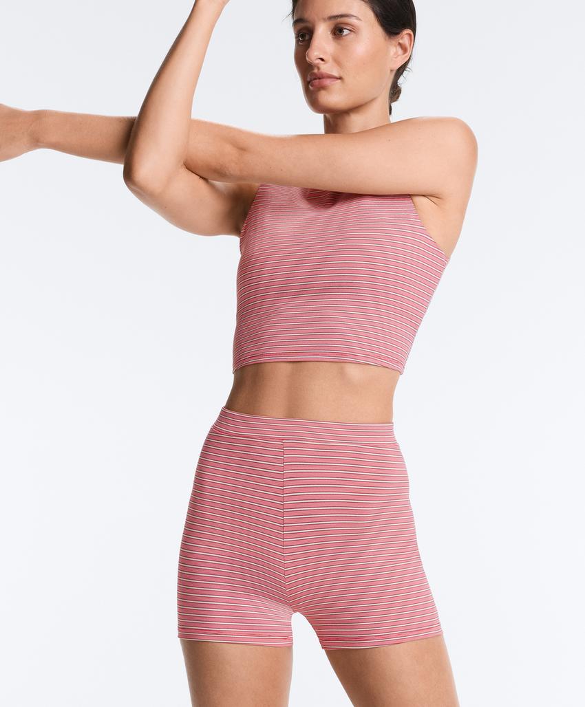 Велосипедки Hot Pants Comfortlux с высокой посадкой 5 см в полоску