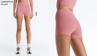 Велосипедки Hot Pants Comfortlux с высокой посадкой 5 см в полоску- Заказать в России