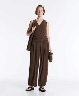 Брюки-джоггеры из модала, мягкие на ощупь- Заказать в России