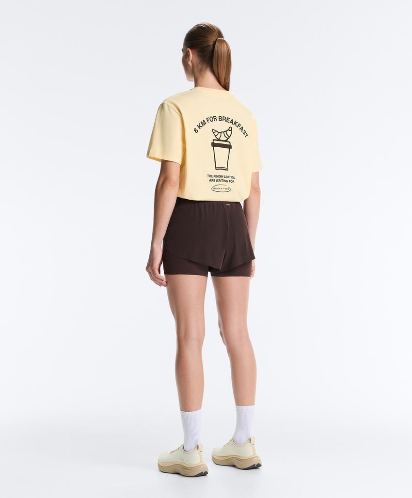 Футболка Boxy из смесового хлопка с надписью