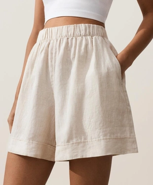 Шорты из 100% льна- Заказать в России