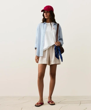 Шорты из 100% льна- Заказать в России